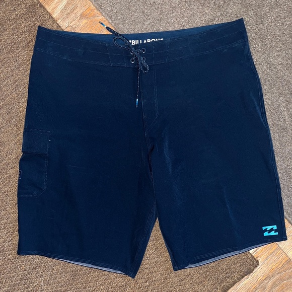 BILLABONG Size 36 Platinum X All Day Board Short Teal Bathing Suit Swim Tie NEW - Picture 9 of 16